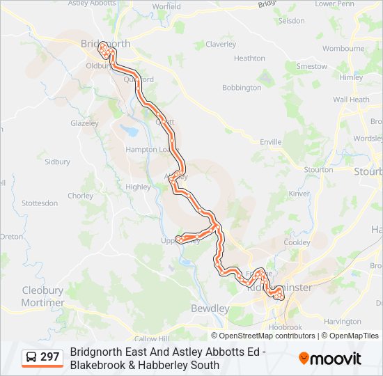 297 Bus Line Map