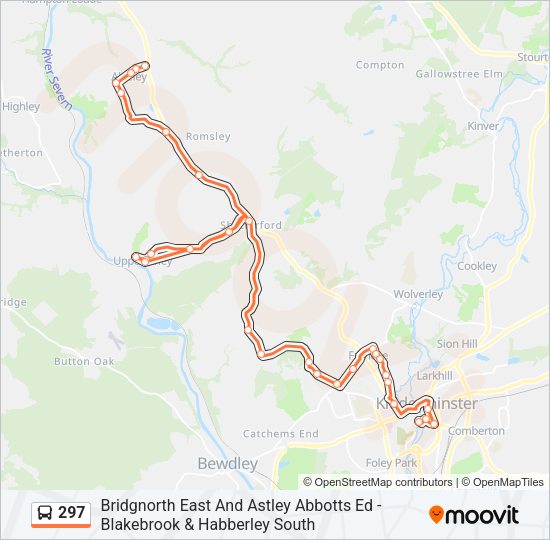 297 Bus Line Map