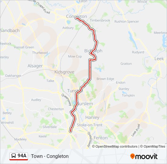 94A Bus Line Map