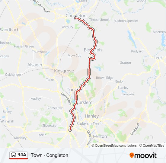 94A Bus Line Map