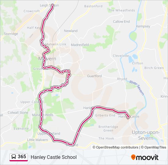 365 Bus Line Map