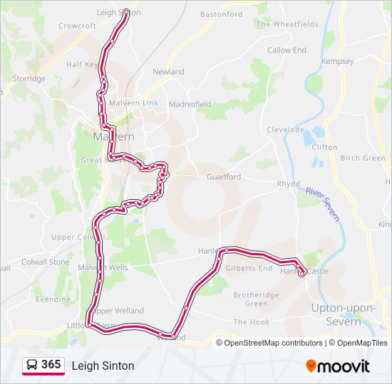 365 Bus Line Map