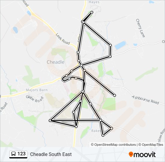 123 Bus Line Map