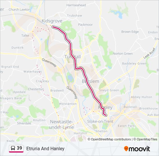 39 Route Schedules, Stops & Maps Kidsgrove (Updated)