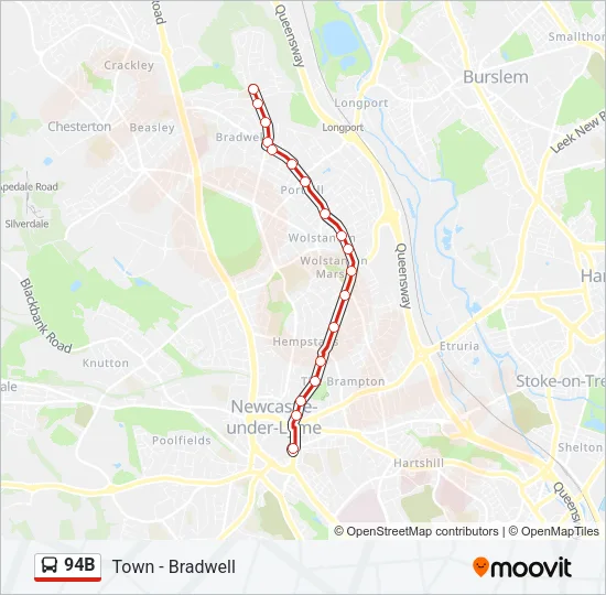 94B Bus Line Map