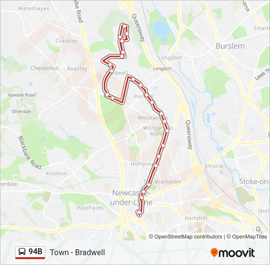 94B Bus Line Map