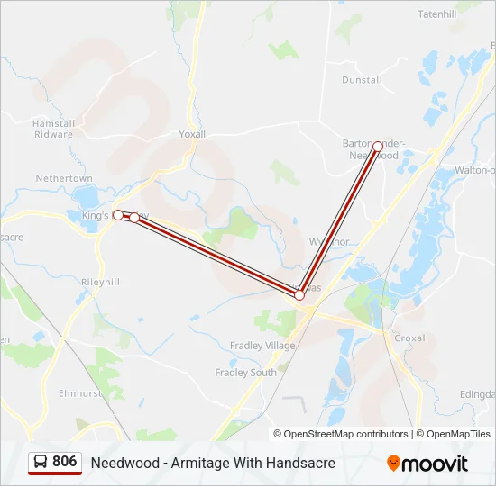 806 Bus Line Map