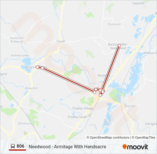 806 Bus Line Map