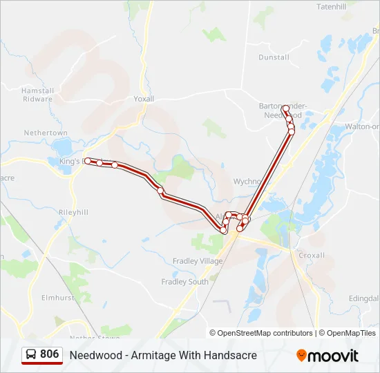 806 Bus Line Map