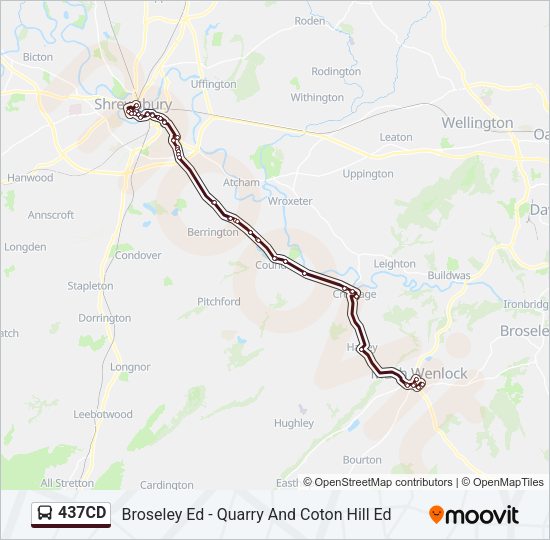 437CD Bus Line Map