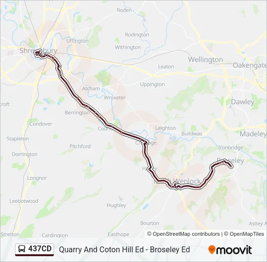 437CD Bus Line Map