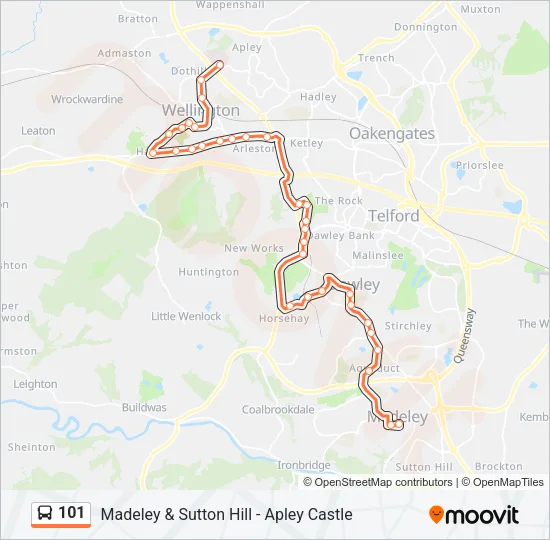 101 Bus Line Map