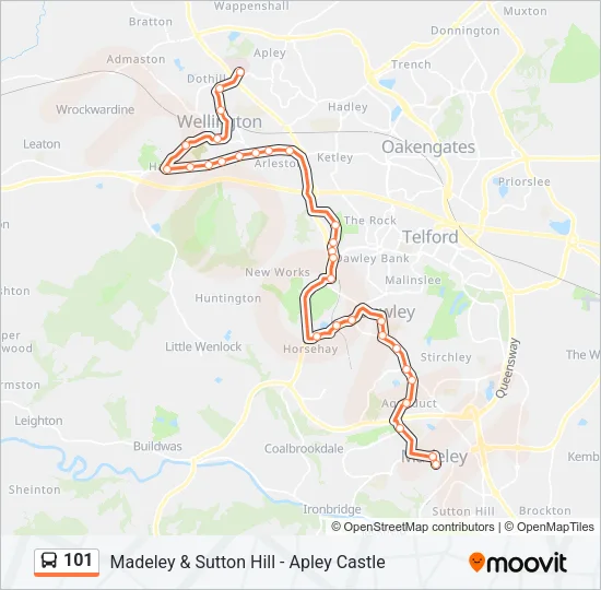 101 Bus Line Map