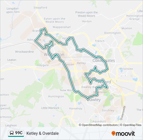 99C Bus Line Map
