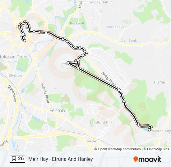 26 Bus Line Map