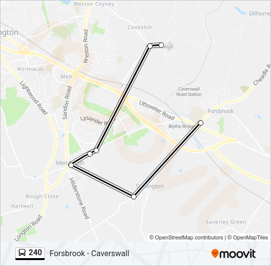 240 Bus Line Map
