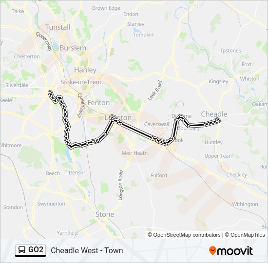 GO2 Bus Line Map