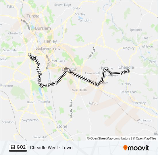 GO2 Bus Line Map