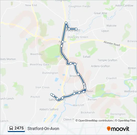 247S Bus Line Map