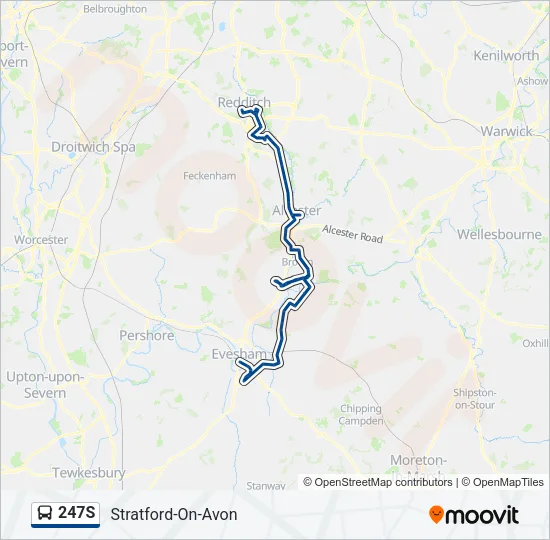 247S Bus Line Map