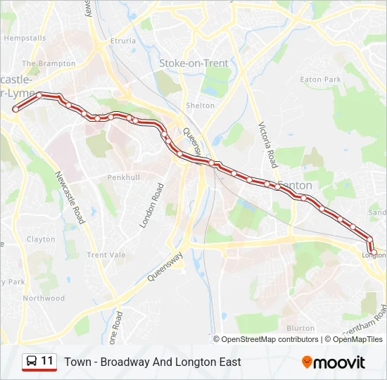 11 Bus Line Map