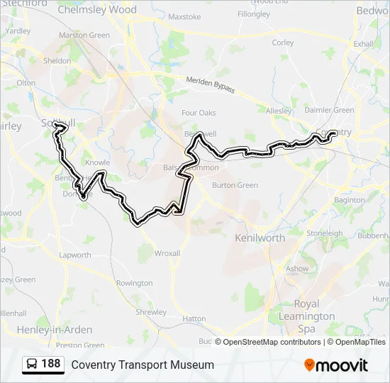 188 Bus Line Map