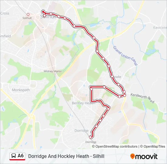 A6 Bus Line Map