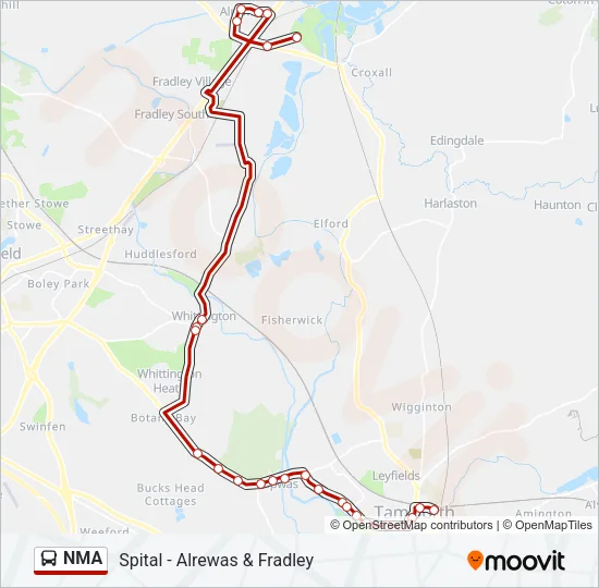 NMA Bus Line Map