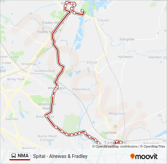 NMA Bus Line Map