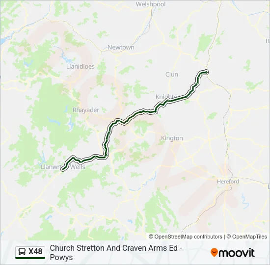 X48 Bus Line Map