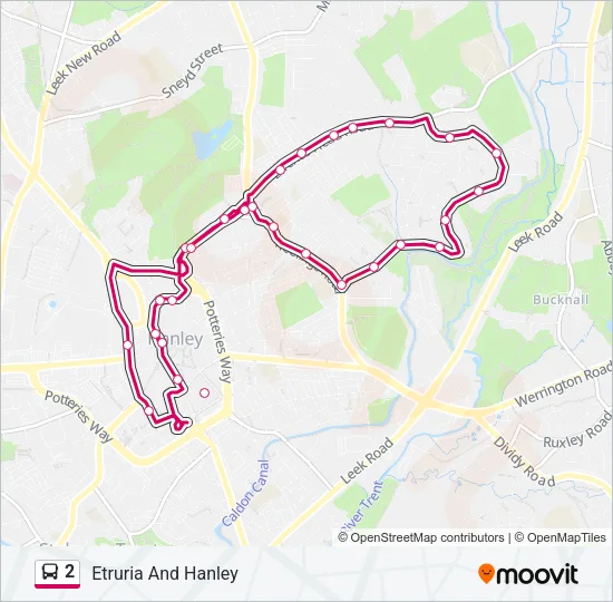 2 Bus Line Map