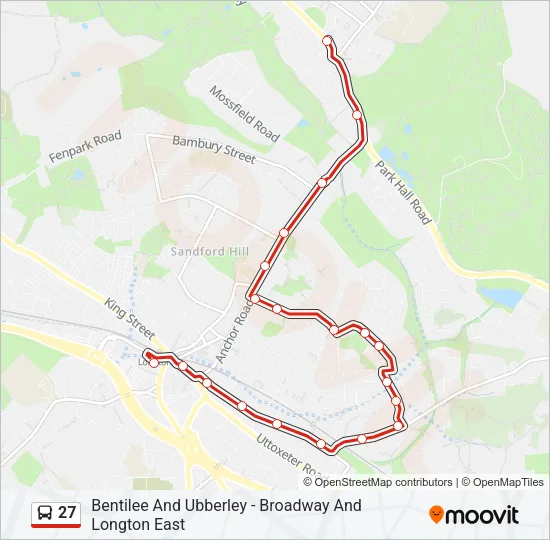 27 Bus Line Map