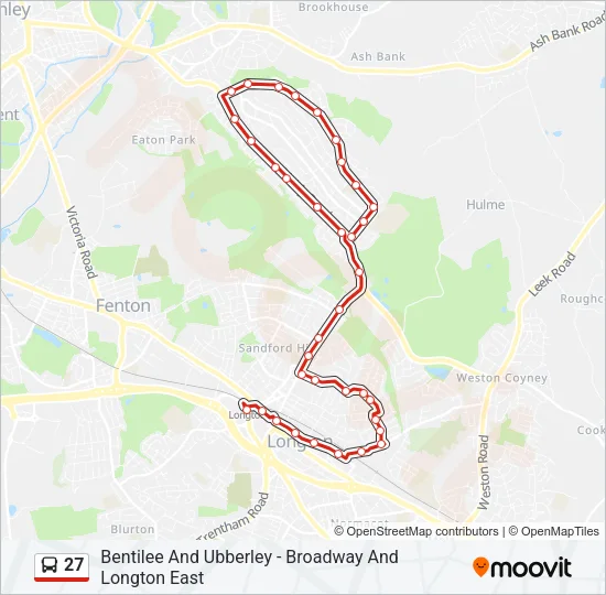 27 Bus Line Map