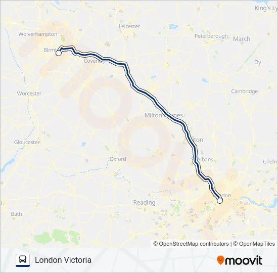 MEGABUS M12 Bus Line Map