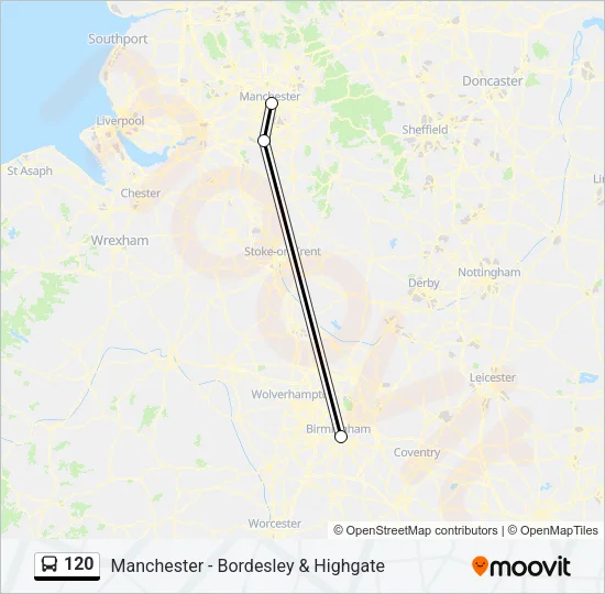 120 Bus Line Map