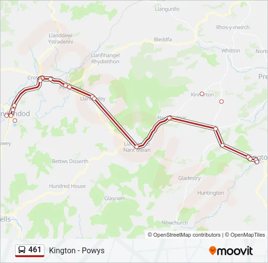 461 Bus Line Map