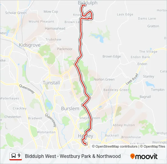 9 Bus Line Map