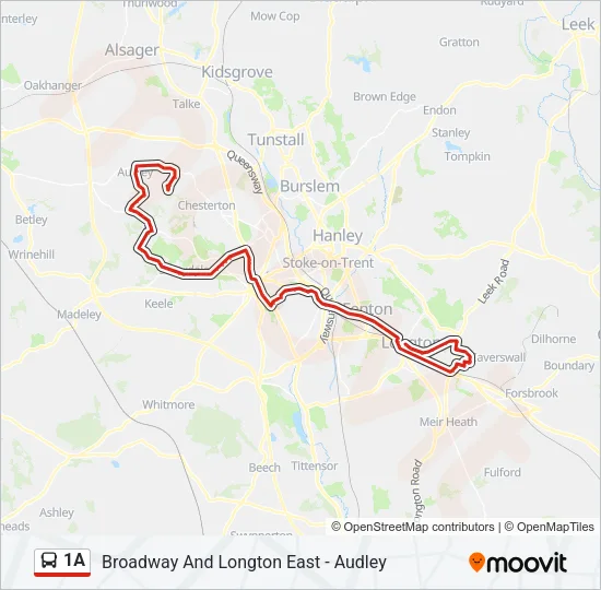 1A Bus Line Map
