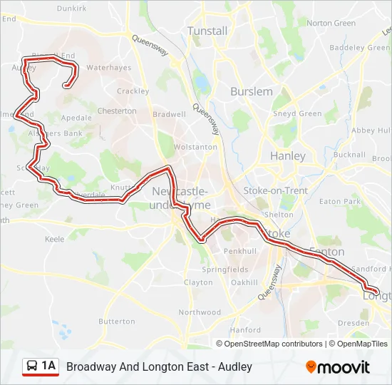 1A Bus Line Map