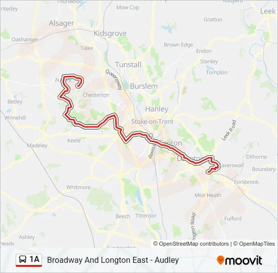 1A Bus Line Map