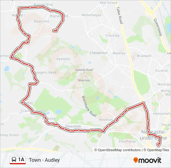 1A Bus Line Map