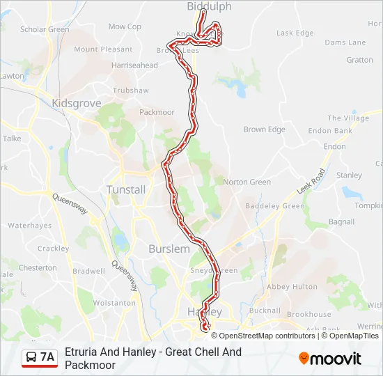7A Bus Line Map