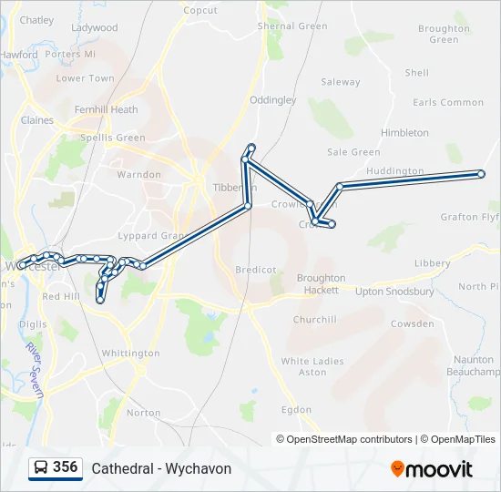 356 Bus Line Map