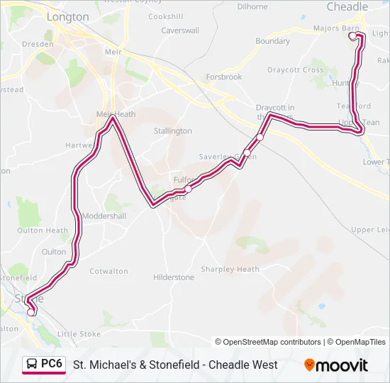 PC6 Bus Line Map