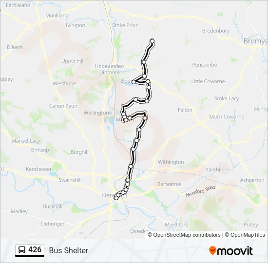 426 Bus 426 Route: Schedules, Stops & Maps - Bus Shelter (Updated)