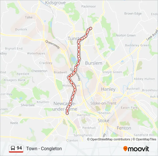 94 Bus Line Map