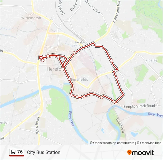 76 Route: Schedules, Stops & Maps - City Bus Station (Updated)