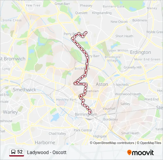 52 Bus Line Map