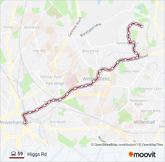 59 Bus Line Map