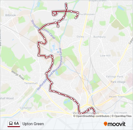 6A Bus Line Map